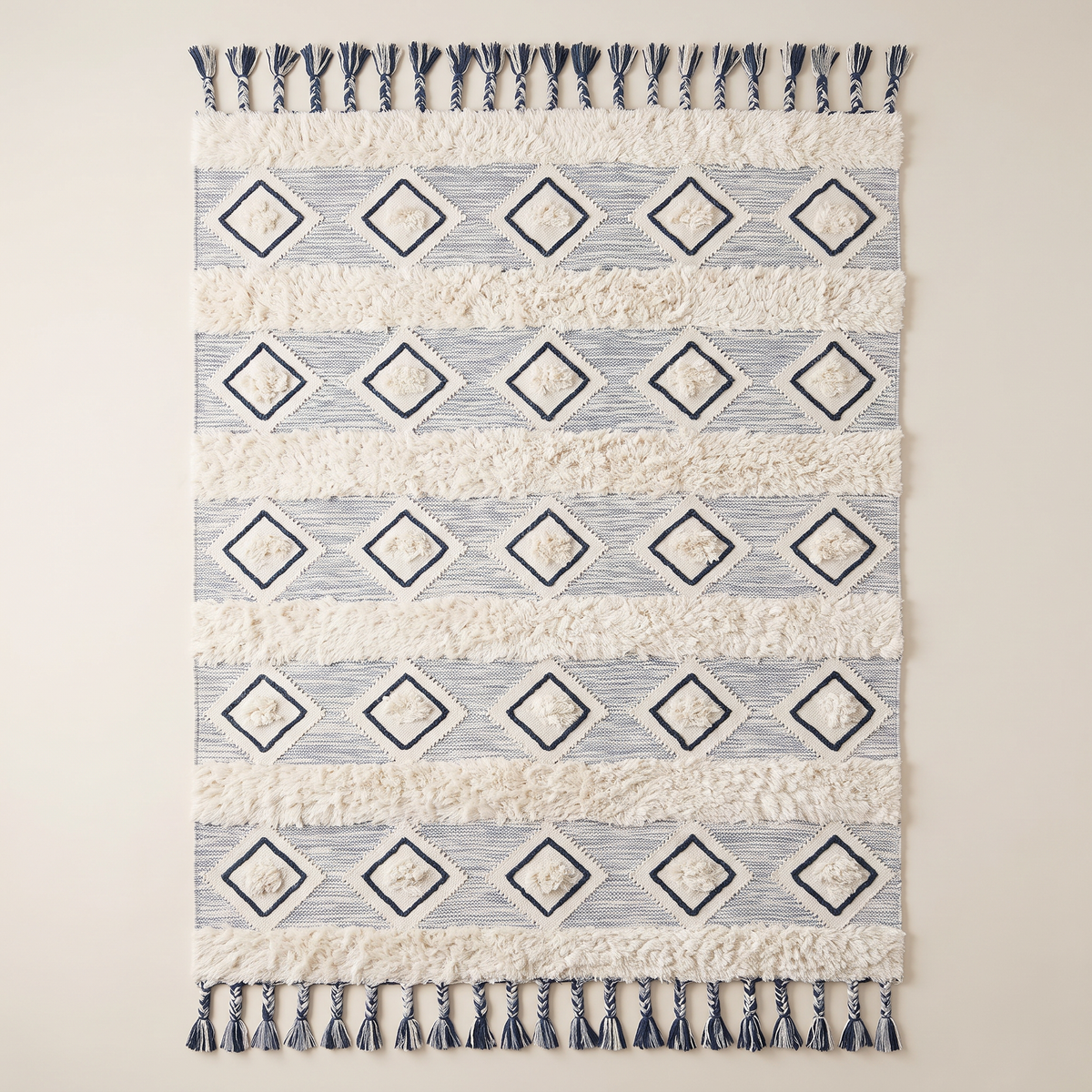 S34 handmade kilim rug — studio view