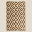 Off-White & Coffee Handmade Kilim Rug – 150 × 200 cm – S344 — light beige studio photo