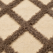 Off-White & Coffee Handmade Kilim Rug – 150 × 200 cm – S344 — woven texture close-up