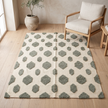 Off-White & Mint Green Handmade Kilim Rug – 150 × 200 cm – S346 — lifestyle photo
