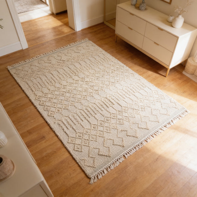 S35 handmade kilim rug — lifestyle view