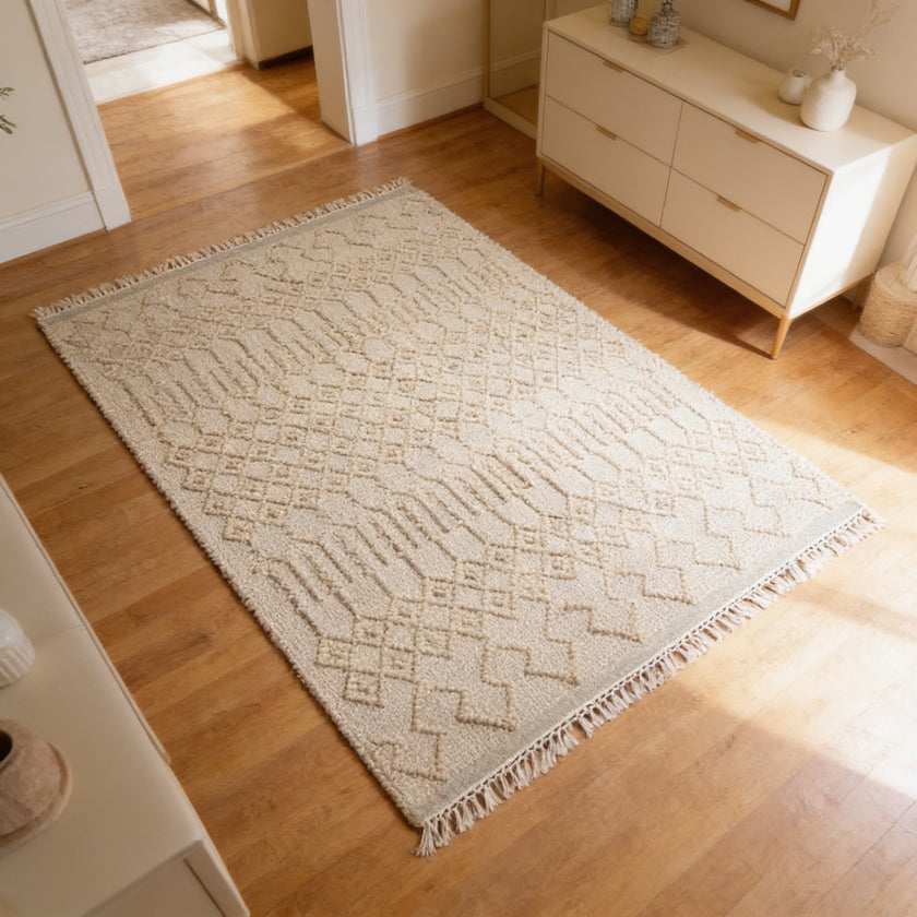 S35 handmade kilim rug — lifestyle view