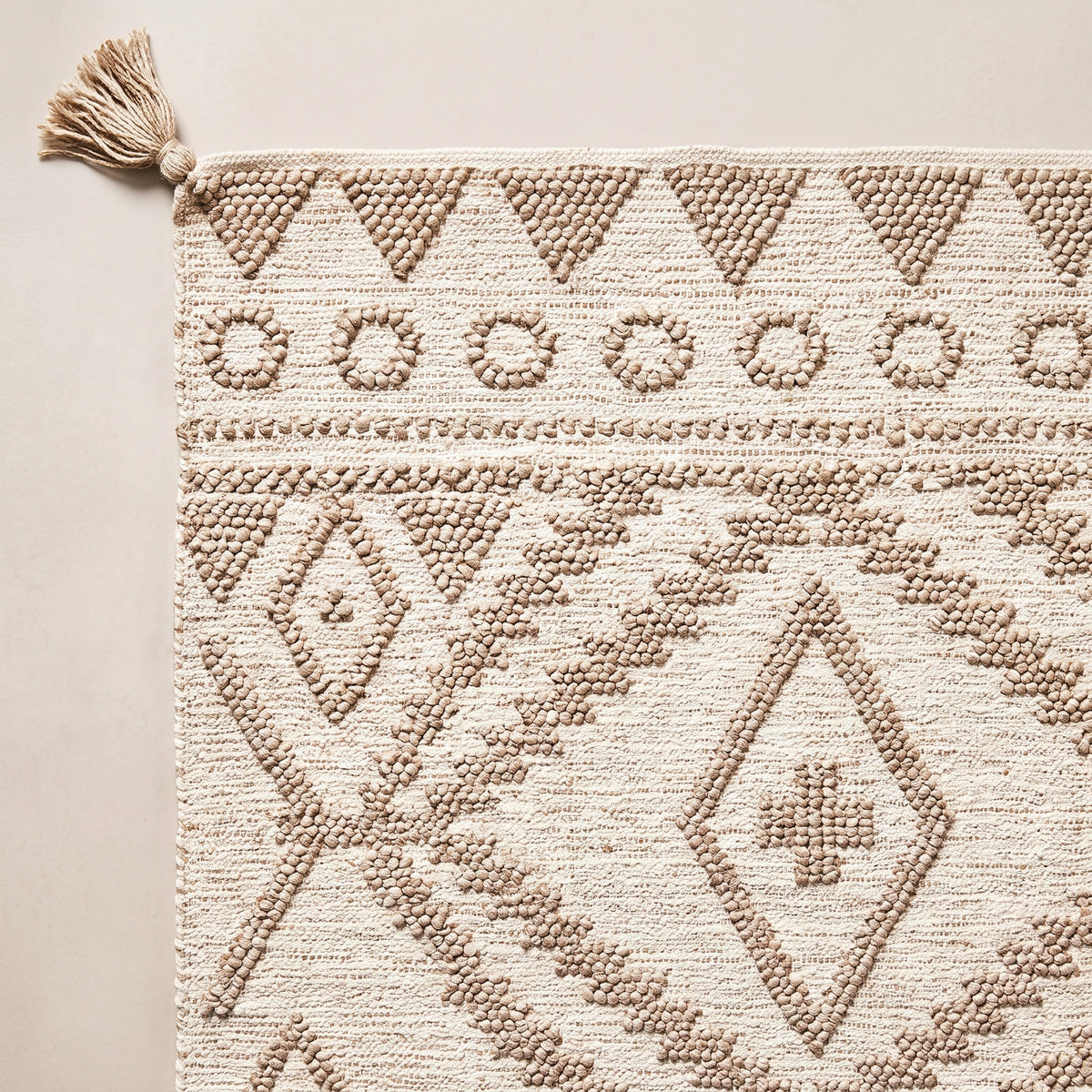 Coffee Handmade Kilim Rug – 150 × 200 cm – S351 — woven texture close-up