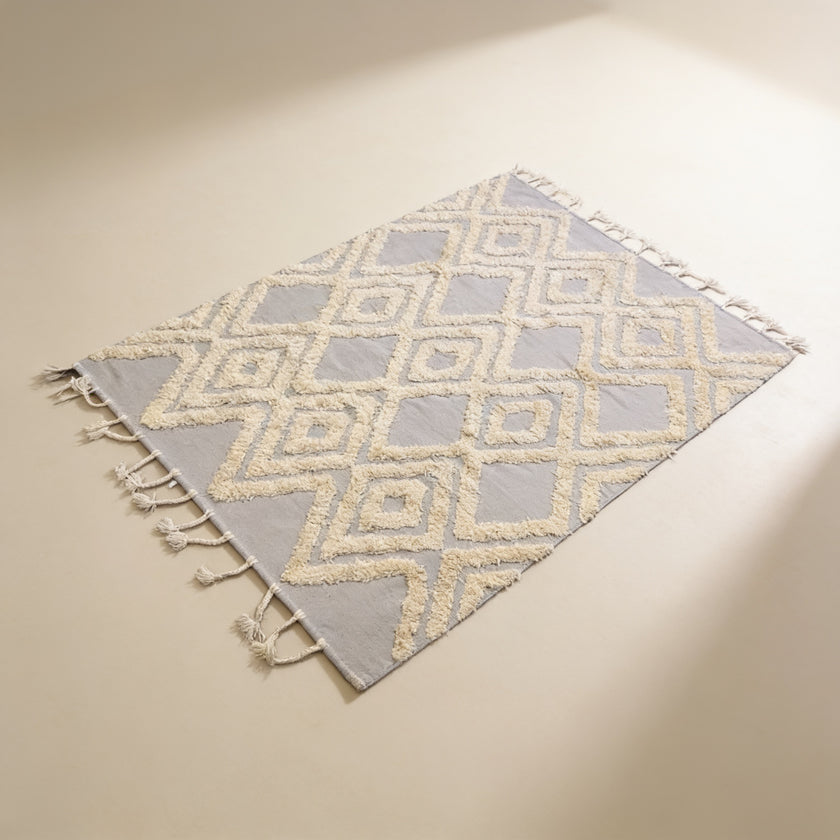 S36 handmade kilim rug — studio view