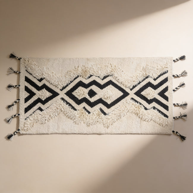 S37 handmade kilim rug — studio view