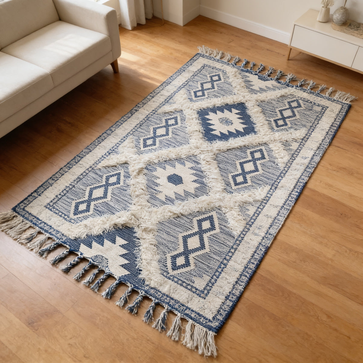 S39 handmade kilim rug — lifestyle view