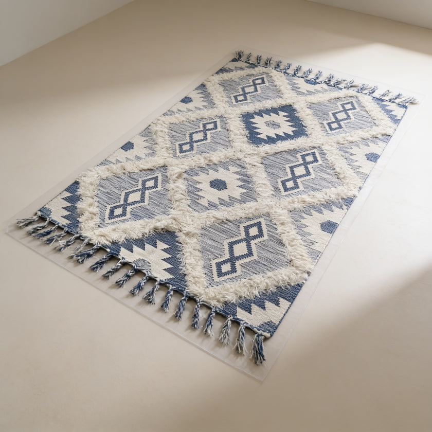 S39 handmade kilim rug — studio view