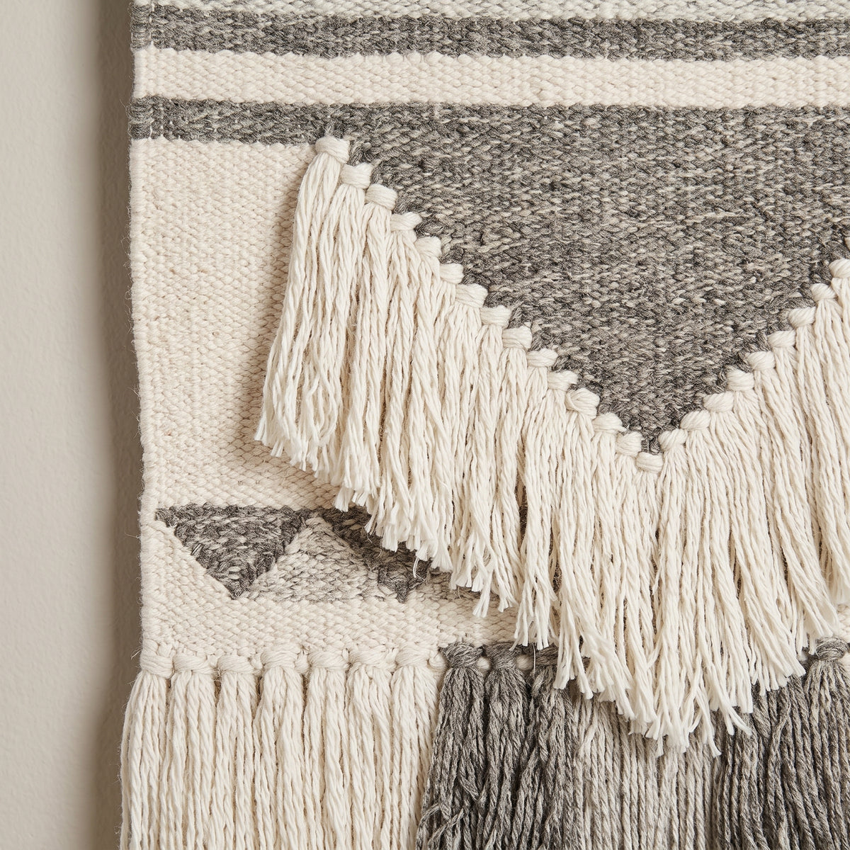 Multicolour Handmade Kilim Wall Hanging – 60 × 100 cm – S399 — woven texture close-up