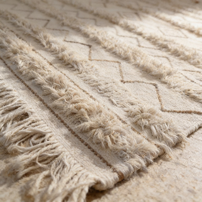 S4 handmade kilim rug — closeup view