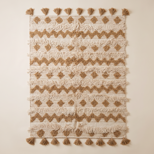 S40 handmade kilim rug — studio view