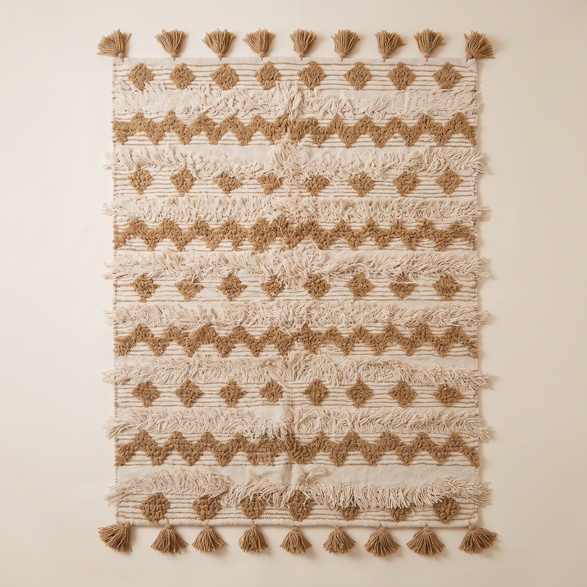 S40 handmade kilim rug — studio view