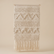 Off-White Handmade Kilim Wall Hanging – 60 × 100 cm – S400 — light beige studio photo