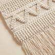 Off-White Handmade Kilim Wall Hanging – 60 × 100 cm – S400 — woven texture close-up