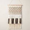 Multicolour Handmade Kilim Wall Hanging – 60 × 100 cm – S405 — light beige studio photo