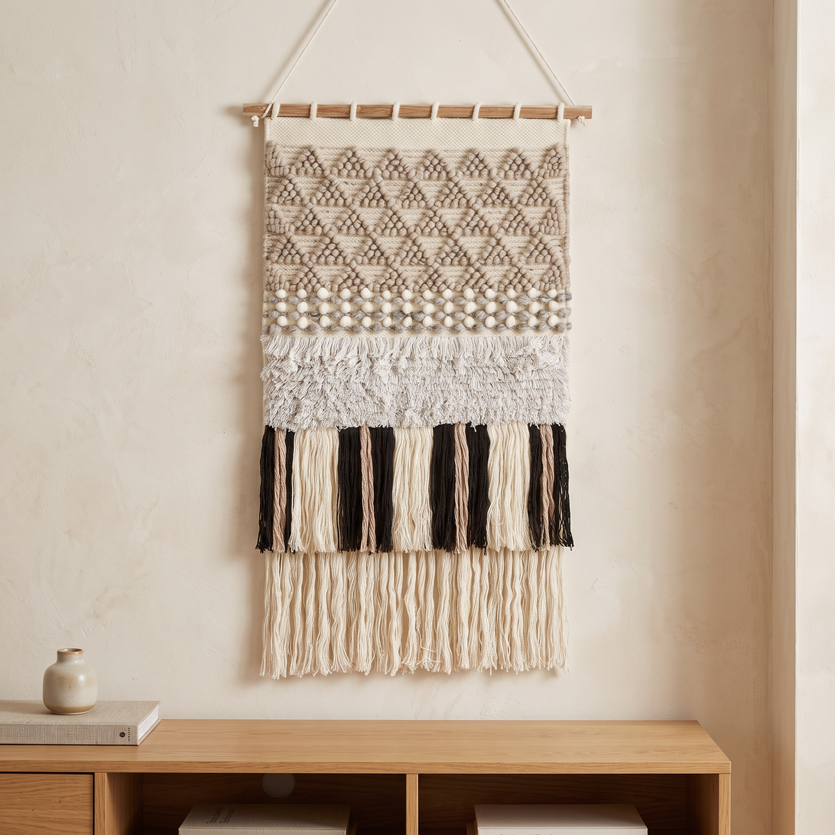 Multicolour Handmade Kilim Wall Hanging – 60 × 100 cm – S405 — lifestyle photo