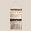 Multicolour Handmade Kilim Wall Hanging – 60 × 100 cm – S406 — light beige studio photo