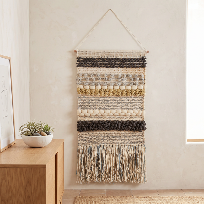 Multicolour Handmade Kilim Wall Hanging – 60 × 100 cm – S406 — lifestyle photo