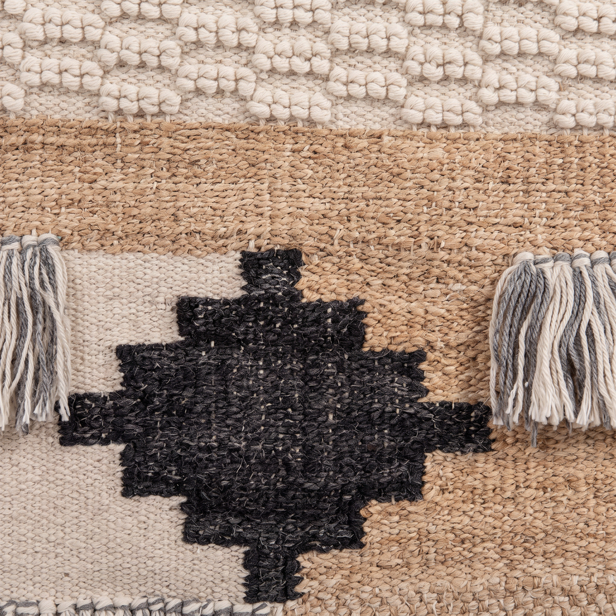 Multicolour Handmade Kilim Wall Hanging – 60 × 100 cm – S409 — woven texture close-up