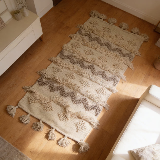 S41 handmade kilim rug — lifestyle view
