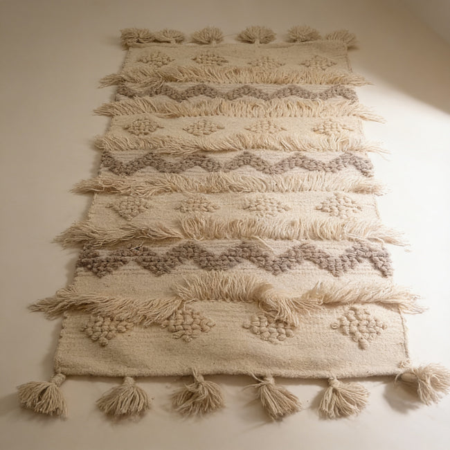 S41 handmade kilim rug — studio view