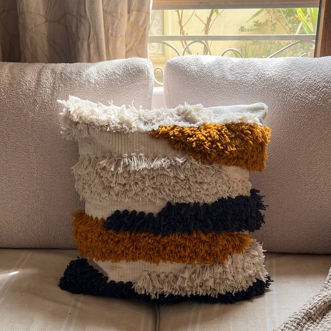 Handmade Cushion – 50 × 50 cm – S414 — lifestyle photo