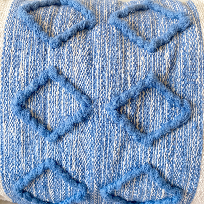 Handmade Cushion – 40 × 60 cm – S415 — woven texture close-up