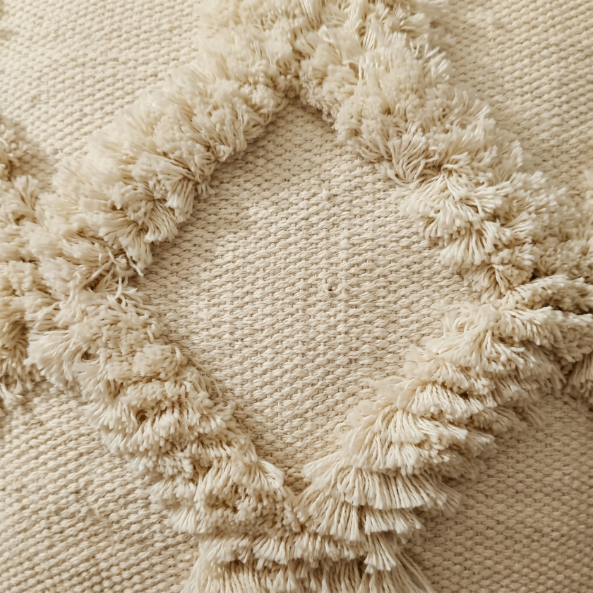 Handmade Cushion – 50 × 50 cm – S416 — woven texture close-up