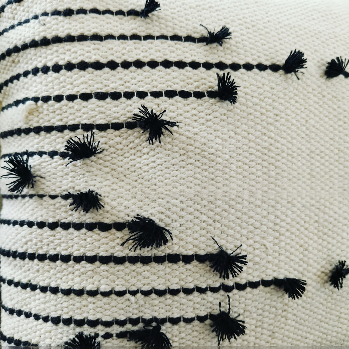 Handmade Cushion – 50 × 50 cm – S417 — woven texture close-up