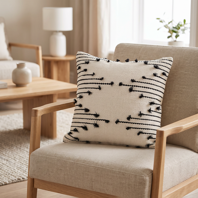 Handmade Cushion – 50 × 50 cm – S417 — lifestyle photo
