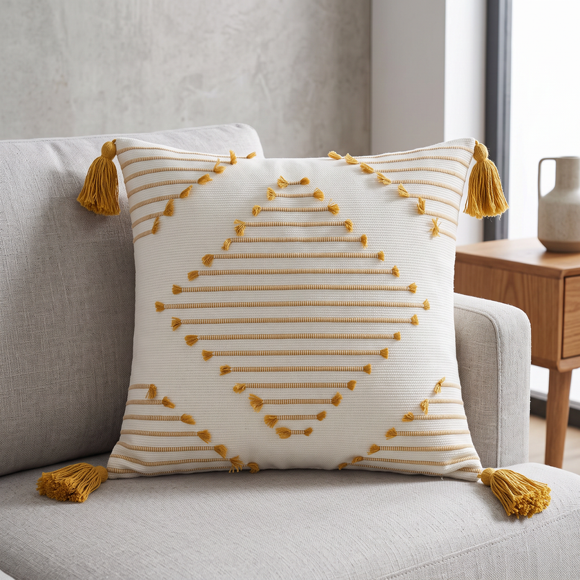 Handmade Cushion – 50 × 50 cm – S418 — lifestyle photo