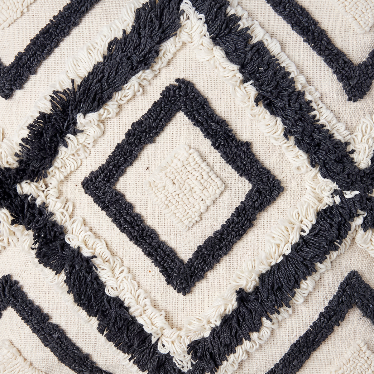 Handmade Cushion – 50 × 50 cm – S419 — woven texture close-up