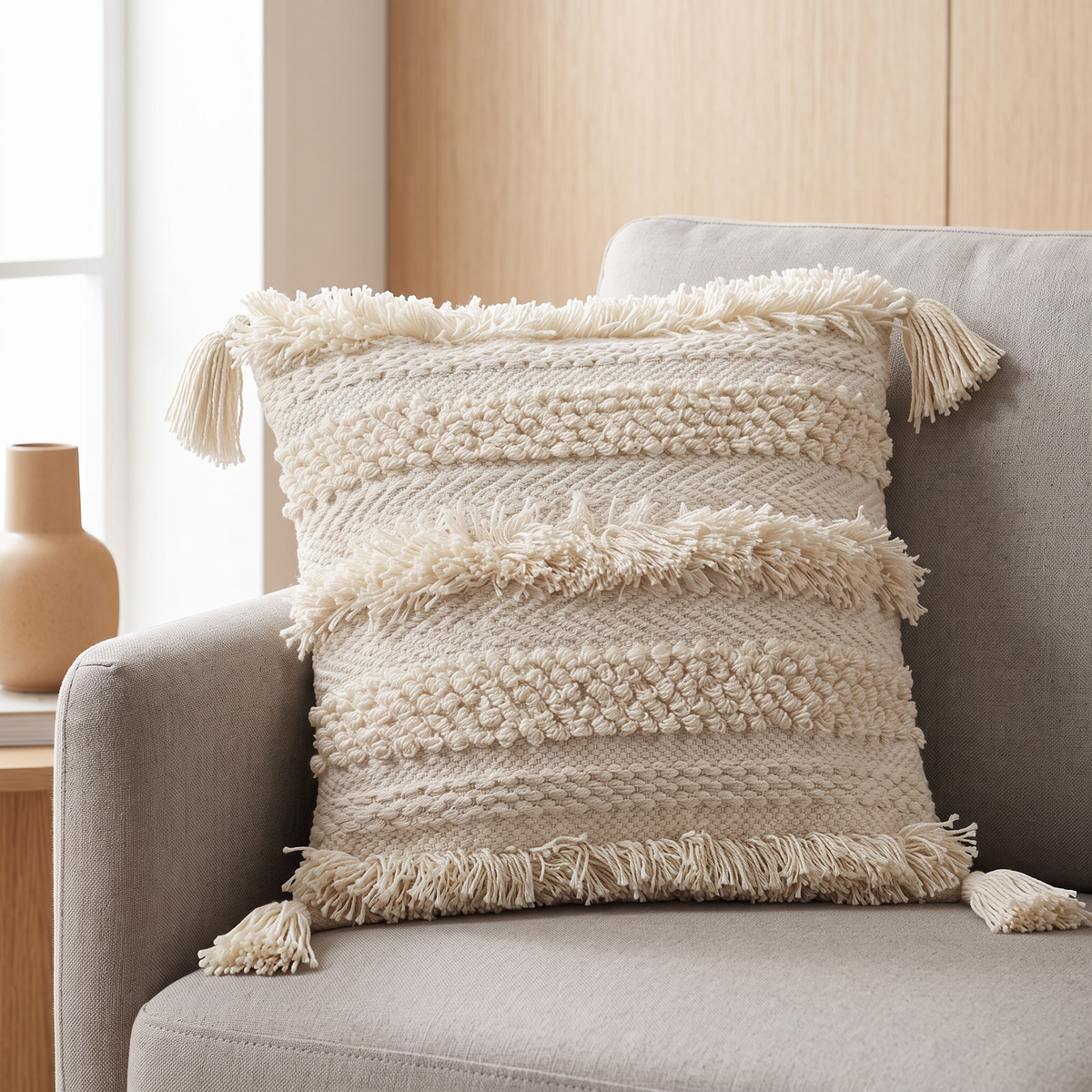 Handmade Cushion – 50 × 50 cm – S421 — lifestyle photo