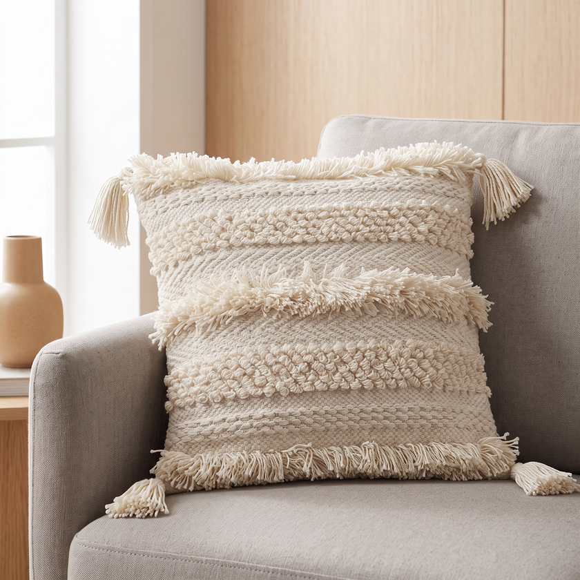 Handmade Cushion – 50 × 50 cm – S421 — lifestyle photo