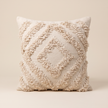 Handmade Cushion – 50 × 50 cm – S422 — light beige studio photo