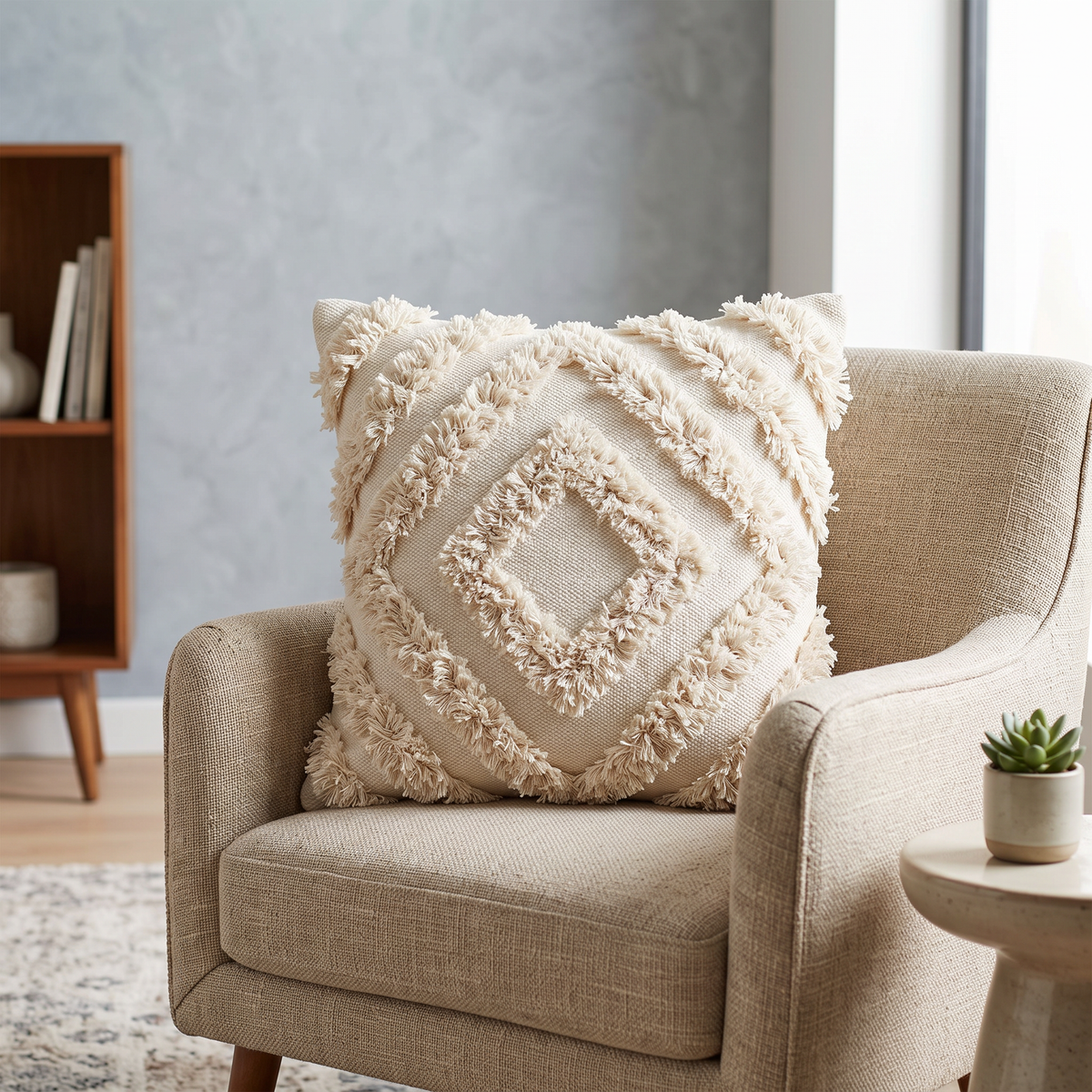 Handmade Cushion – 50 × 50 cm – S422 — lifestyle photo
