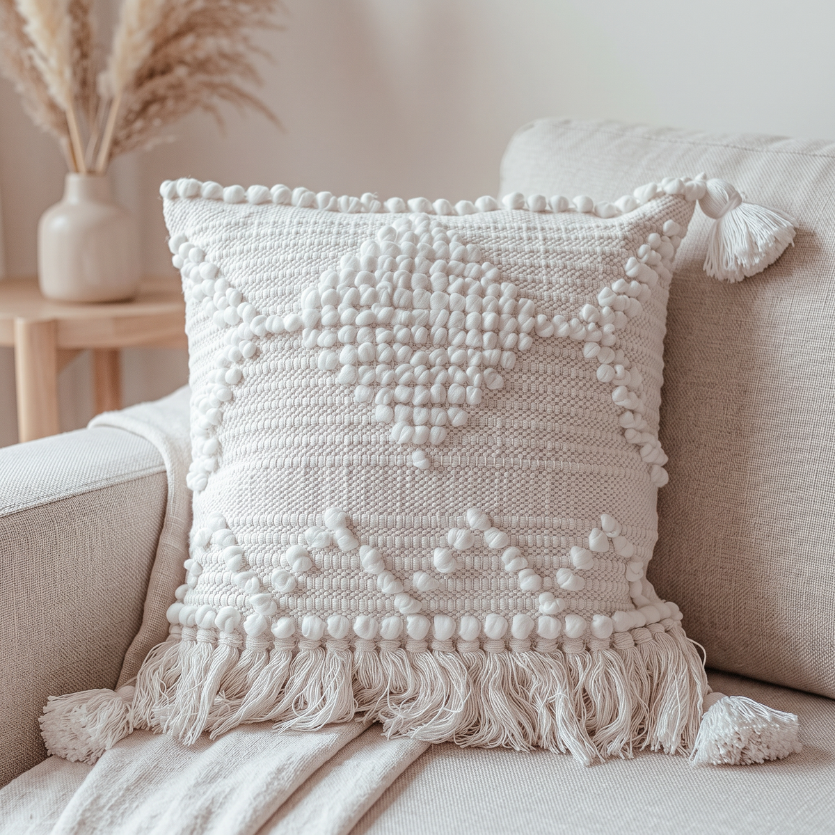 Handmade Cushion – 50 × 50 cm – S423 — lifestyle photo