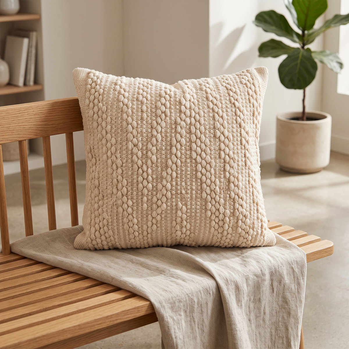Handmade Cushion – 50 × 50 cm – S424 — lifestyle photo