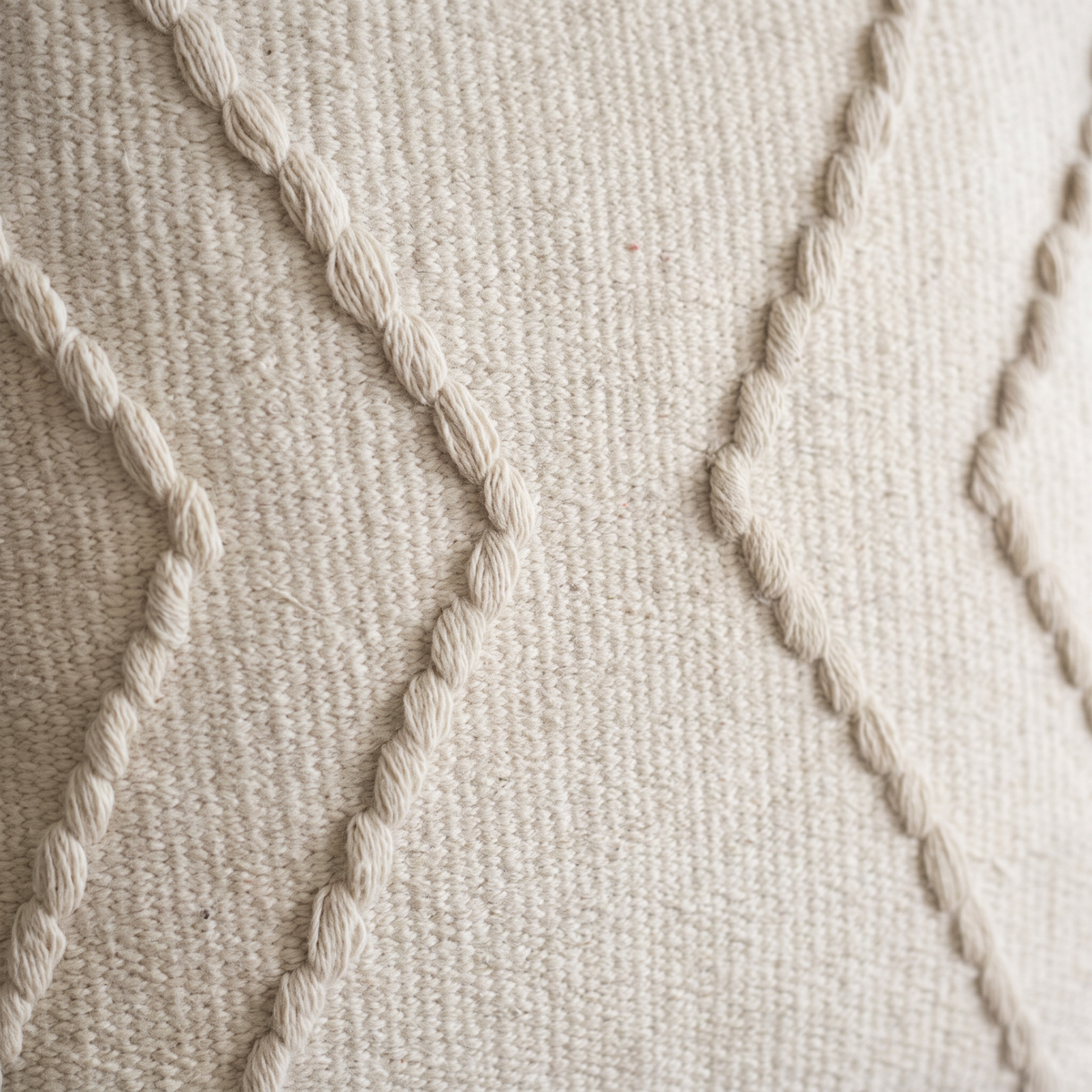 Handmade Cushion – 50 × 50 cm – S425 — woven texture close-up