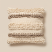 Handmade Cushion – 50 × 50 cm – S426 — light beige studio photo
