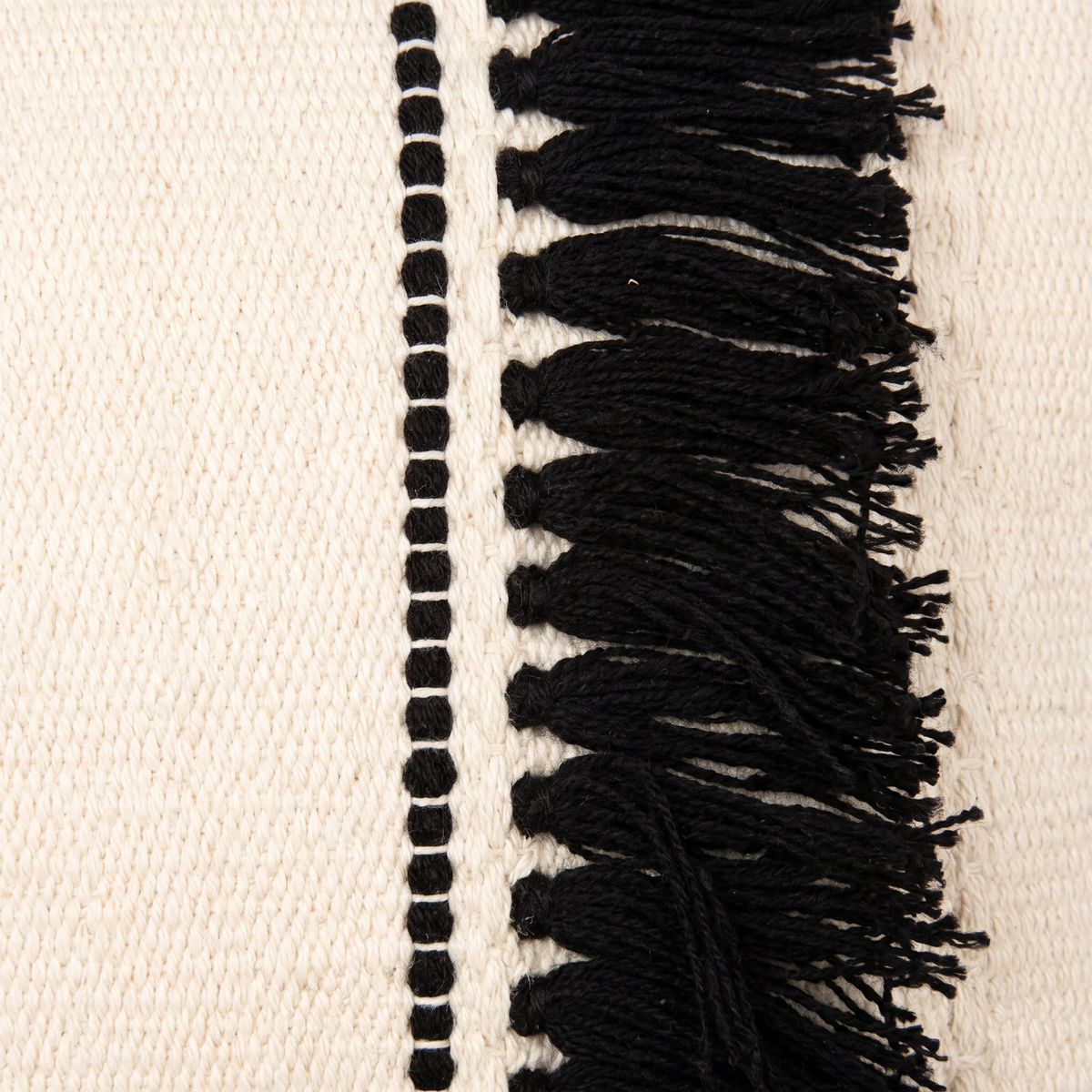 Handmade Cushion – 50 × 50 cm – S427 — woven texture close-up