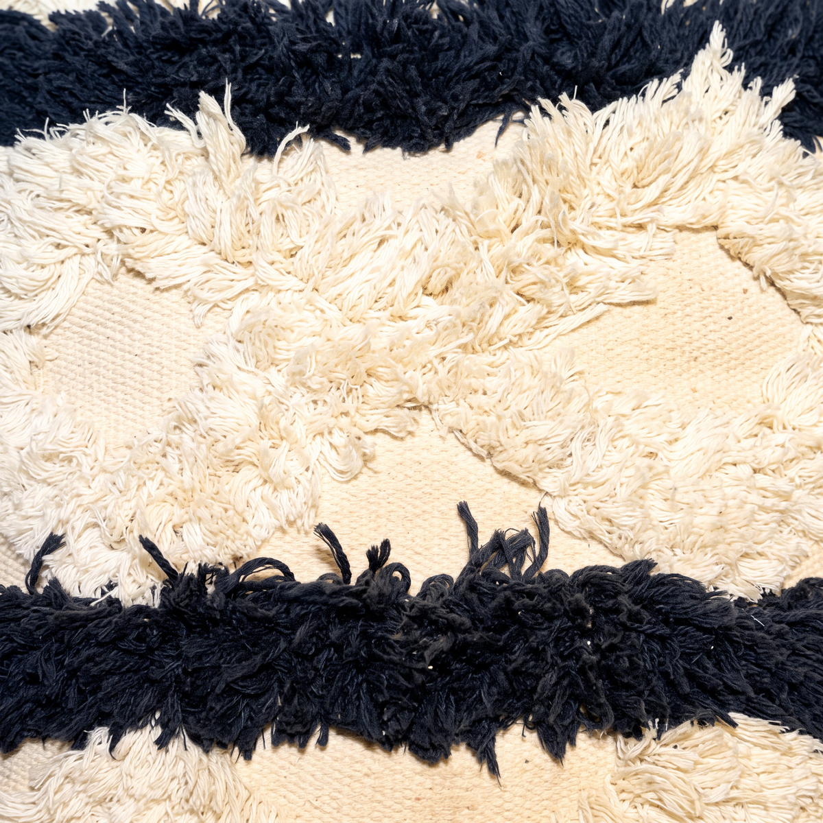 Handmade Cushion – 50 × 50 cm – S428 — woven texture close-up