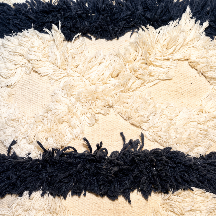 Handmade Cushion – 50 × 50 cm – S428 — woven texture close-up
