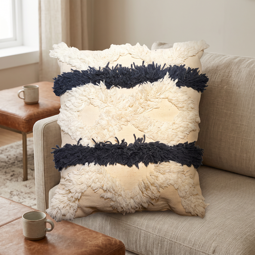 Handmade Cushion – 50 × 50 cm – S428 — lifestyle photo