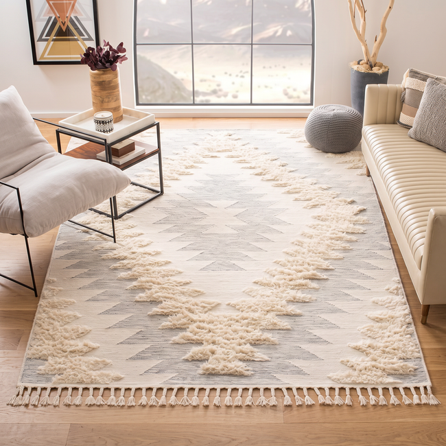 S43 handmade kilim rug — lifestyle view