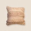 Handmade Cushion – 50 × 50 cm – S430 — light beige studio photo