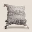 Handmade Cushion – 50 × 50 cm – S431 — light beige studio photo