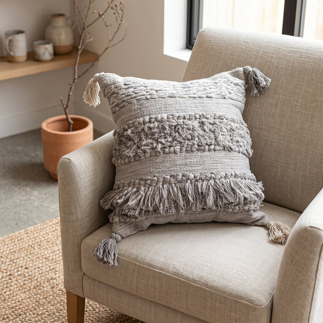 Handmade Cushion – 50 × 50 cm – S431 — lifestyle photo