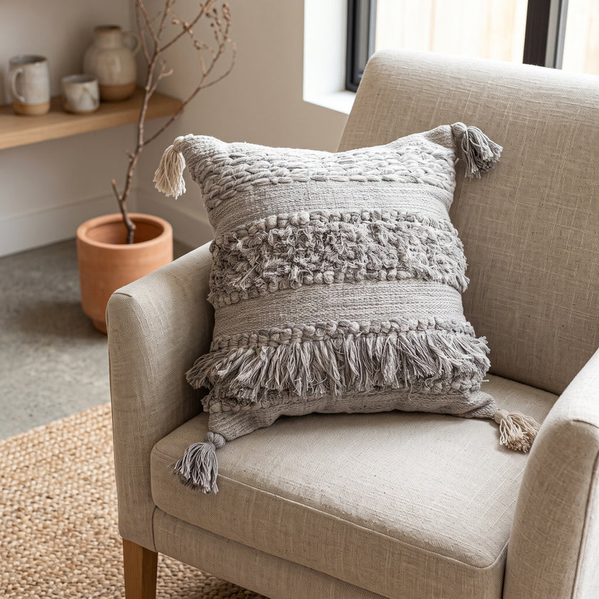 Handmade Cushion – 50 × 50 cm – S431 — lifestyle photo