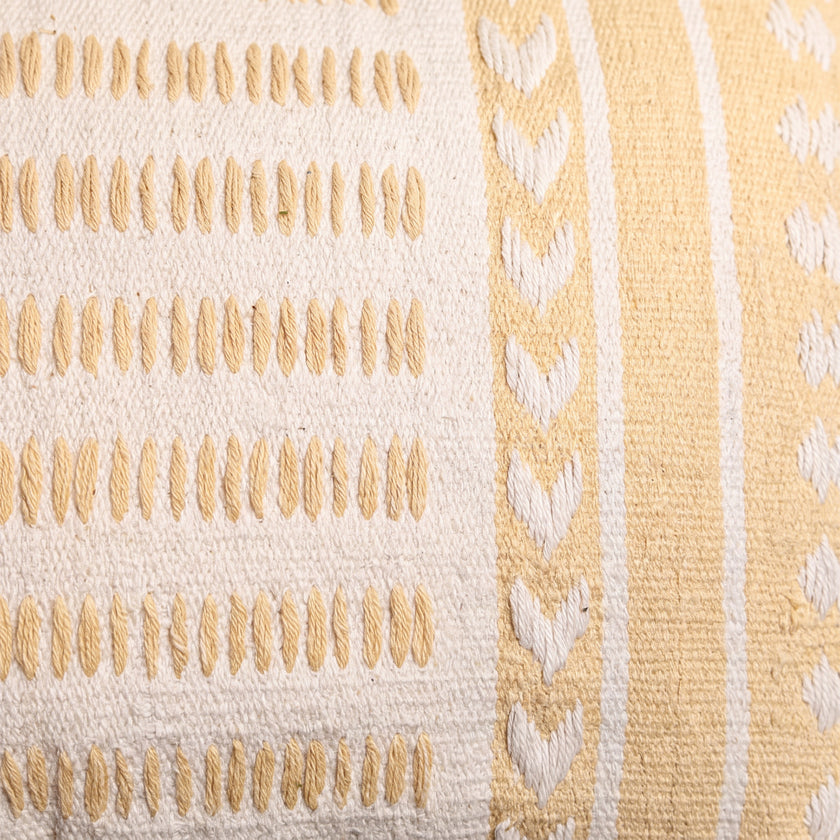 Handmade Cushion – 50 × 50 cm – S432 — woven texture close-up