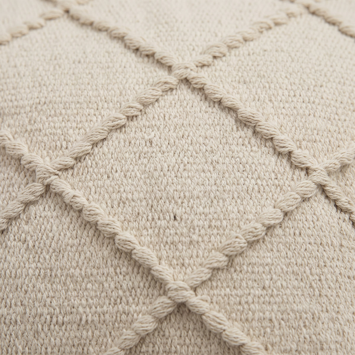 Handmade Cushion – 50 × 50 cm – S433 — woven texture close-up